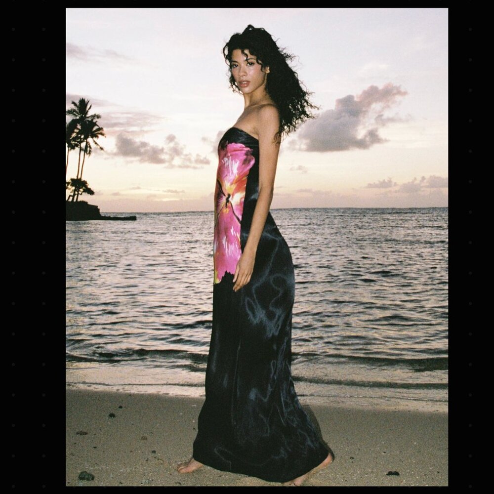 L Space - Spring In Love Dress - After Midnight Hibiscus - Picture 2 of 6